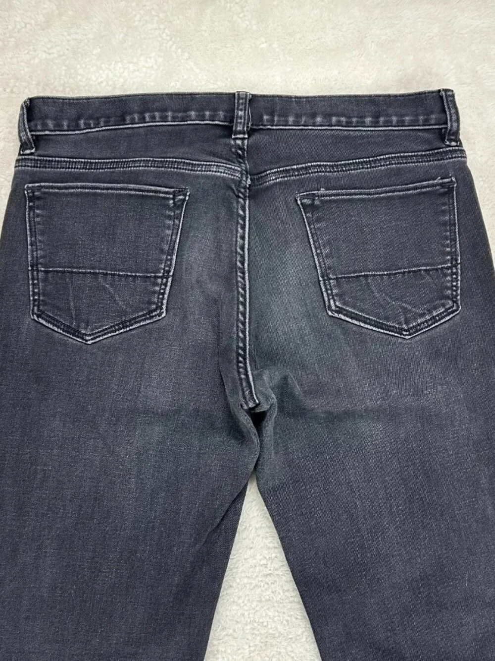 Banana Republic Traveler Jeans Mens Slim Fit Straight 32x34 Denim Charcoal
